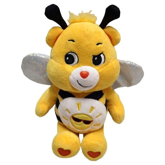 Care Bears Funshine Bear Yellow Bee Plush Toy With Sparkly Wings - Picture 1 of 16